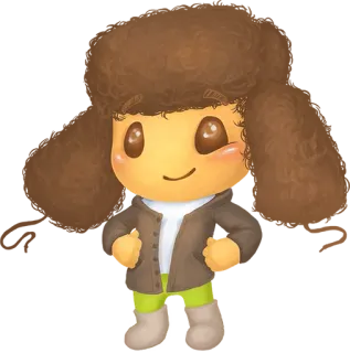 😉 Cartoon, Personage, Schattig, Vrolijk telegram sticker