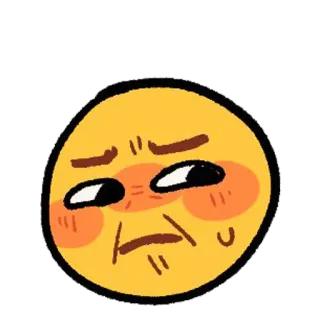 🤢 emoji, funny, expression, yellow, mood telegram sticker
