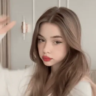🧺 @wallgif girl, woman, beauty, portrait, aesthetic, fashion, model, hair, style telegram sticker