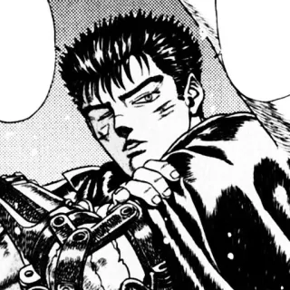 🗡️ Guts Berserk มังงะ, อนิเมะ, ดาบ, นักรบ, เบอร์เซิร์ก telegram sticker