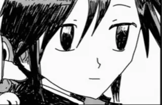 😕 Manga, Anime, Chân dung, Trắng đen telegram sticker