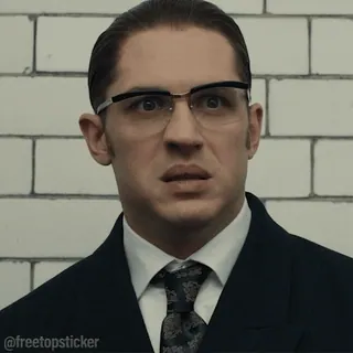 🤓 homme, visage, lunettes, costume whatsapp sticker