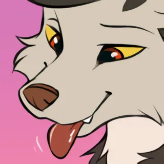 😜 fictional wolf telegram sticker