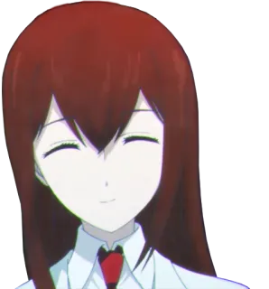😊 Kurisu Makise Steins;Gate 애니메이션, 캐릭터, 마키세, 크리스 telegram sticker