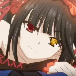 😏 Kurumi Tokisaki Date A Live อนิเมะ, ผู้หญิง, เดทอะไลฟ์, คุรุมิ โทคิซากิ, ไวฟุ whatsapp sticker