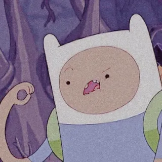 🍓 Finn Adventure Time 卡通, 动画, 角色, 芬恩, 探险活宝 telegram sticker