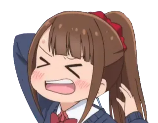 😫 anime, girl, frustration, annoyed, cartoon, cute, kawaii telegram sticker
