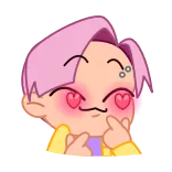 k-pop boys @stickers_max telegram stickers
