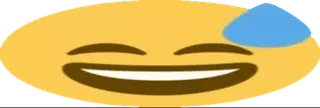 😅 emoji, sweat, happy, nervous whatsapp sticker