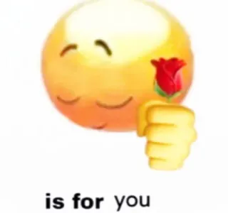 🌹 is for you telegram sticker