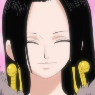 🥰 Boa Hancock One Piece Anime, Mangá, Feminino, Personagem, Sorriso telegram sticker