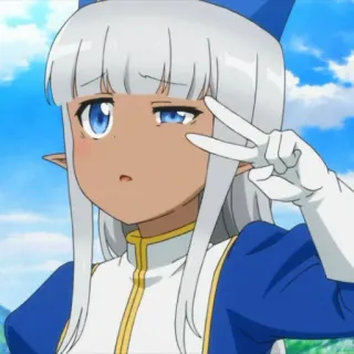 🥸 Anime, Elfe, Charakter, Süß, Cartoon whatsapp sticker