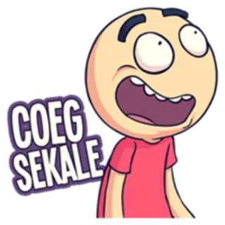 😳 COEG SEKALE funny, cartoon, sticker, expression, comic telegram sticker