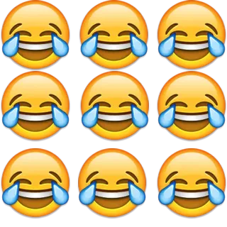 😂 emoji, riendo, lágrimas de alegría, gracioso, lol whatsapp sticker