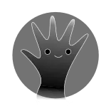 👋 hand, finger, cartoon, cute, funny telegram sticker
