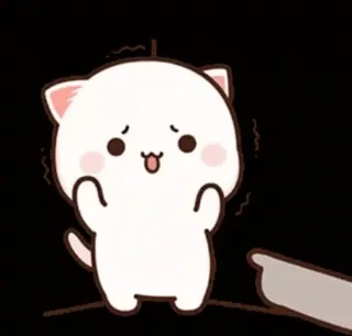 😳 gatto, animale, carino, kawaii, adesivo telegram sticker