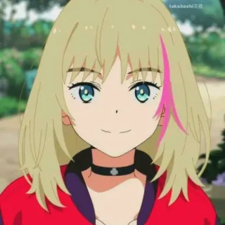 😊 Anime, Menina, Fofa, Personagem, Ilustração whatsapp sticker