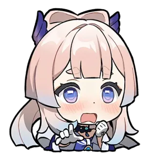 😧 Sangonomiya Kokomi Genshin Impact Anime, Gra wideo, Genshin Impact, Kokomi, Postać, Uroczy telegram sticker