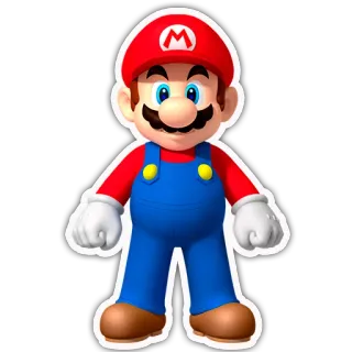 🚶 Mario Mario, Nintendo, Personaje de videojuego, Dibujos animados, Mascota whatsapp sticker