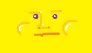 🌝 face, yellow, cartoon, drawing, expression, simple telegram sticker