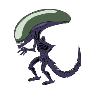 👽 Xenomorph Alien Alien, Xenomorfo, Monstro, Terror, Filme, Criatura whatsapp sticker