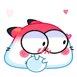 🥰 贴纸, 卡通, 可爱, 亲亲, 爱 telegram sticker