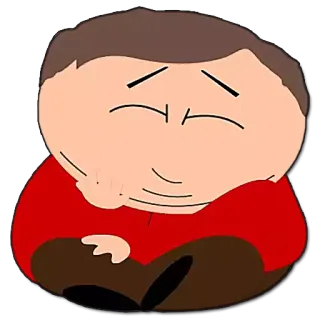 😊 Eric Cartman South Park 卡通, 角色, 搞笑, 南方公园, 埃里克·卡特曼 telegram sticker