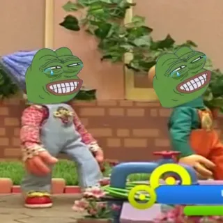 💖 Pepe the Frog Meme, Internetkultur, Pepe, Frosch, traurig, weinend telegram sticker