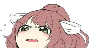 😖 Anime, Manga, Arrabbiato, Dispiaciuto, Espressione, Cartone animato telegram sticker