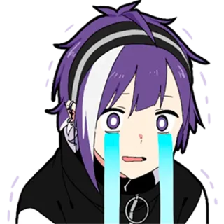 😭 anime, crying, sad, cartoon, emotional, character, manga whatsapp sticker