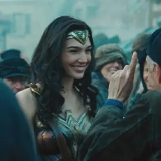 😀 Wonder Woman Wonder Woman, superhero, DC Comics, Gal Gadot, finger, gesture telegram sticker