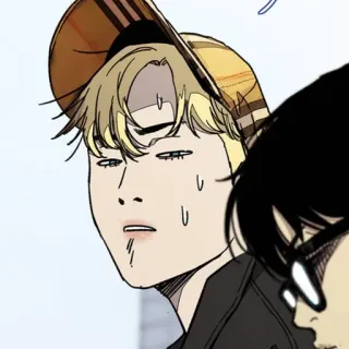 🍸 Dibujos animados, Anime, Personaje, Pelo rubio, Sombrero whatsapp sticker