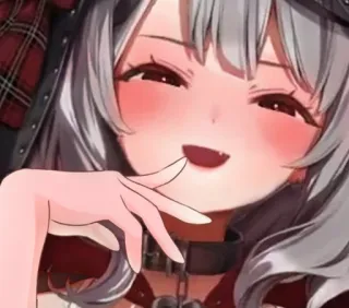 🎣 anime, manga, cute, girl, smile, vtuber telegram sticker