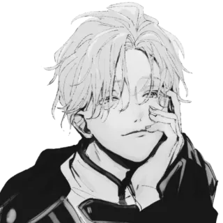 🪁 อนิเมะ, มังงะ, การ์ตูน, เด็กผู้ชาย, ตัวละคร, ภาพเหมือน telegram sticker