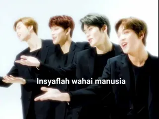 ☺️ Insyaflah wahai manusia personnes, groupe, hommes, chant, malais, paroles telegram sticker