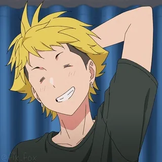 😅 Anime, Desenho animado, Feliz, Sorrindo, Menino telegram sticker