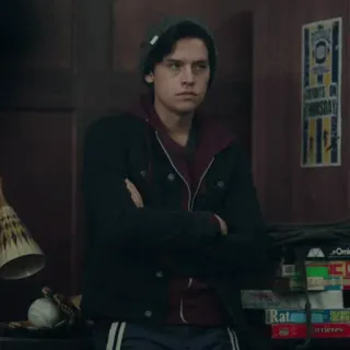 ➖ Jughead Jones Riverdale Riverdale, Jughead Jones, drame ado, série TV telegram sticker