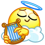 Face Emoji telegram emojis 😇