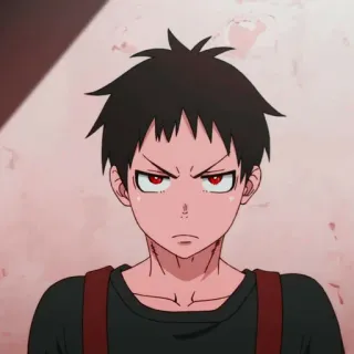 🔥 Shinra Kusakabe Fire Force anime, shinra, kusakabe, fire force, manga telegram sticker