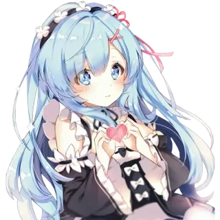 🥰 anime, girl, maid, cute, character, kawaii telegram sticker