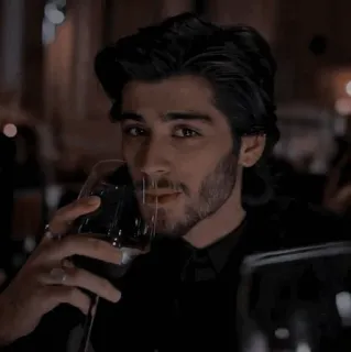 🔱 Zayn Malik ゼイン・マリク, 歌手, ワイン, ポートレート, セレブ telegram sticker