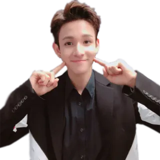 ☺️ uomo, abito, ritratto, sorriso, asiatico, kpop telegram sticker