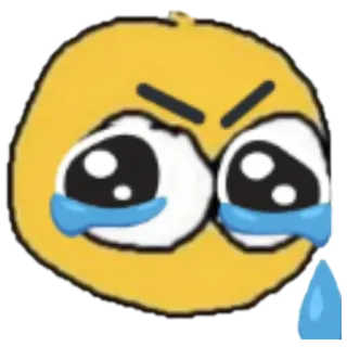 😭 Emoji, Weinend, Traurig, Verärgert, Tränen telegram sticker