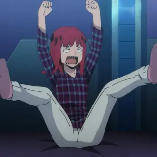 😫 Anime, Cartoon, Figur, Person, Sitzend, Ausdruck whatsapp sticker