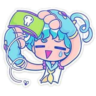 👛 pegatina, kawaii, chibi, lindo, estilo anime telegram sticker