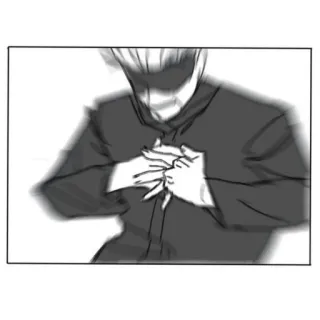 ❤️ Anime, Postać, Manga, Gest, Sztuka, Ilustracja whatsapp sticker