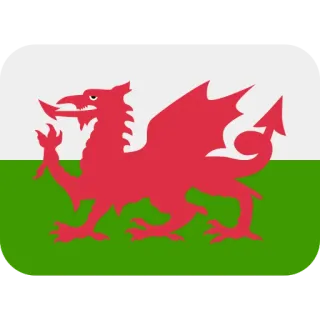 🏴󠁧󠁢󠁷󠁬󠁳󠁿 Gales, Bandera galesa, Dragón, Cymru, Dragón rojo telegram sticker