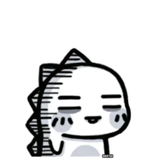😱 wenfar 恐龙, 可爱, 卡通, 动物, 贴纸 whatsapp sticker
