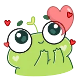 лягушка Пип @Stickersnew whatsapp stickers