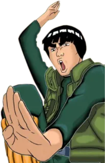 😠 Might Guy Naruto อนิเมะ, ศิลปะการต่อสู้, การ์ตูน, ไมโตะ ไก, นารูโตะ, ตัวละคร telegram sticker